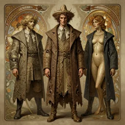 peasent, clint wastwood as the butcher, fibonacci, sweat drops, intricate fashion clothing, insane, intricate, highly detailed, surrealistic, digital painting, artstation, concept art, smooth, sharp focus, illustration, Unreal Engine 5, 8K, art by artgerm and greg rutkowski and alphonse mucha