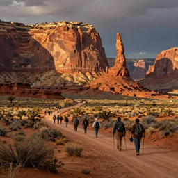 an expedition through the american west, painted