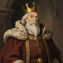 portrait of a medieval old king, elegant, highly detailed, digital painting, artstation, smooth, art by studio ghibli!! and fujita goro and disney and tom whalen and jean giraud and moebius, 8 k
