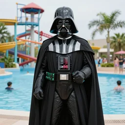 darth vader at a water park