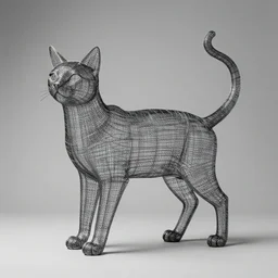 cat wire sculpture