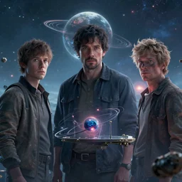 three body problem, realist, scene, digital art, cinema
