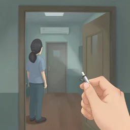 wikihow, how to escape the backrooms, illustration