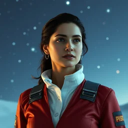 film still of salma hayek as brand in interstellar, 4 k