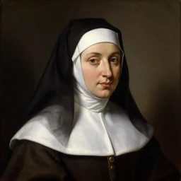 portrait of a nun by George Stubbs, renaissance painting, oild painting, old master