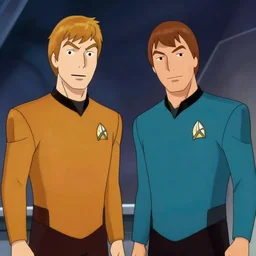 mike stoklasa and rich evans from redlettermedia in star trek the animated series