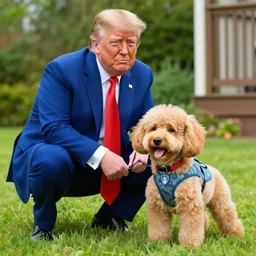 Donald Trump as a puppy in Paw Patrol