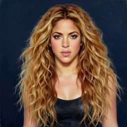a painting of shakira