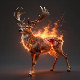 alien spawn erupting out of a deer's body, hyper detailed, digital art, trending in artstation, cinematic lighting, studio quality.