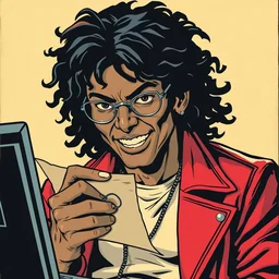 michael jackson learn javascript, vintage comic