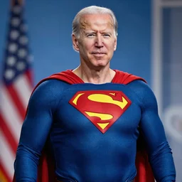 Joe Biden as superman