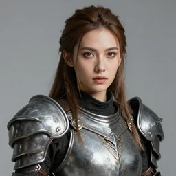 generic female model, fantasy armor, detailed face, tony sart