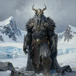 mysterious trailblazer Antarctica glacial cult mountain king, realistic fantasy, oil painting, extremely high detail, photorealistic, cinematic lighting, oil painting, intricate line drawings, 4k resolution