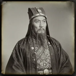 A daguerreotype photograph of Genghis Khan.