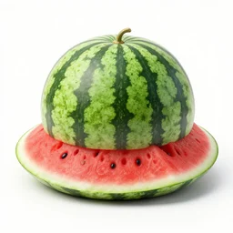 a hat made of a watermelon product photo