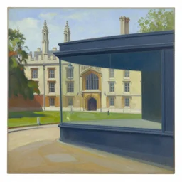 trinity college campanille, painted by edward hopper