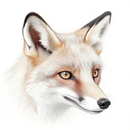 thin long continuous lines form fox head by josan gonzalez