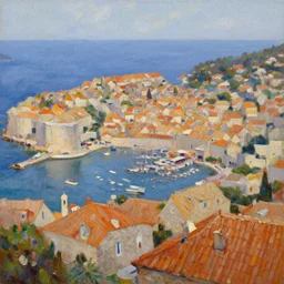 dubrovnik,!!!! oil painting!!!!,!!!!!!!!!!!!!!!!!! oil in canvas!!!!!!!!!!!!!!!!!!, brushstrokes