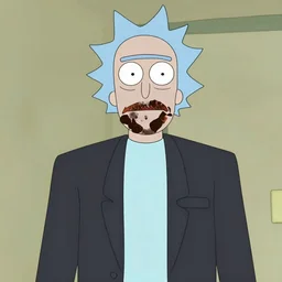 a still of walter white in rick and morty. 4 k.