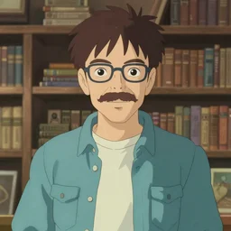 walter white in a studio ghibli movie, movie still frame, anime art style, studio ghibli, 4 k, 8 k