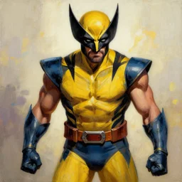 Wolverine from the X-Men painting by Nicola Samori