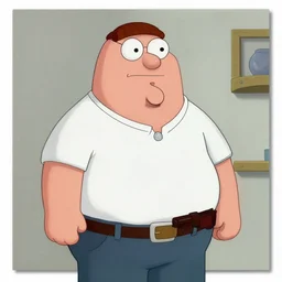 Real-life Peter Griffin, painted by Lucian Freud