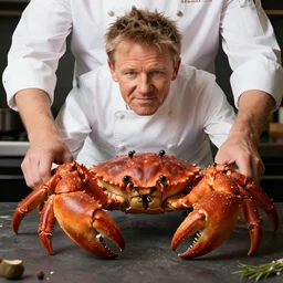 gordon ramsay baking a headcrab, photorealistic, ultra high resolution, ultra detailed