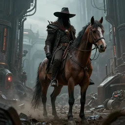 headless horseman in a marvel movie, science fiction industrial hard science concept art, 8K render octane high definition cgsociety, photorealistic, unreal engine 5