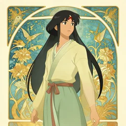 art nouveau Katara from Avatar: The Last Airbender
