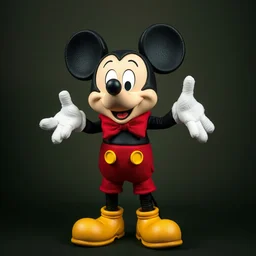 photo of an anthropomorphic mickey mouse