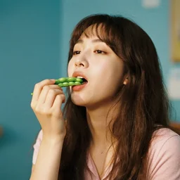 girl flicking her bean moan