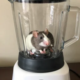 a rat in a blender, 8 k