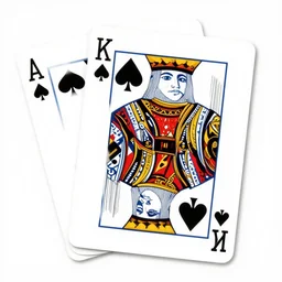 The king of spades, playing cards art