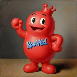 a painting of the Kool-Aid Man by Agnolo Bronzino