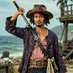 real-life luffy, a still of Pirates of the Caribbean