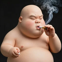 big chungus smoking a joint, high resolution, sharp focus