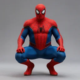 fat spiderman posing for a picture, 4 k, detailed