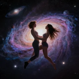 imagine a world with no gravity you and me on another galaxy floating around in ecstasy treat me like your fantasy