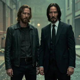 a scene from John Wick with Jesus