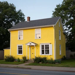 great yellow house, summer evening, kenton nelson