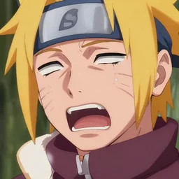 Boruto's hypoerealistic close-up ugly crying, very detailed, 8K