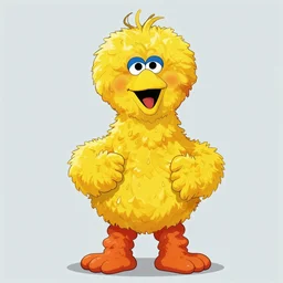 big bird from sesame street by artgem by brian bolland by alex ross by artgem by brian bolland by alex rossby artgem by brian bolland by alex ross by artgem by brian bolland by alex ross