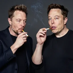 joe rogan smoking a joint with elon musk