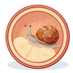 snail cross section illustration