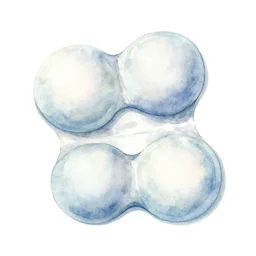 watercolor double bubble gum wrapper on blank all white background, illustration, vector art