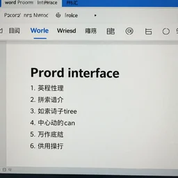 word program interface - 6