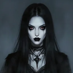 kerli koiv, vampire, darkwave, darksynth character portrait, sharp, digital matte painting, art by luis royo, greg rutkowski, wlop, dramatic lighting, trending on artstation