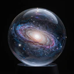 a galaxy in a crystal ball, 8 k