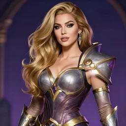 photograph of a woman who looks like lux from league of legends