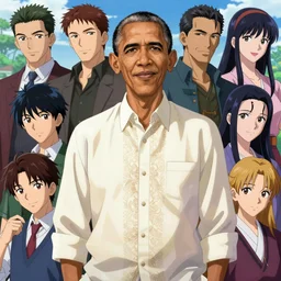 an anime portrait of obama as a beautiful man wearing a filipino traditional barong tagalog from skyrim, by stanley artgerm lau, wlop, rossdraws, james jean, andrei riabovitchev, marc simonetti, and sakimichan, trending on artstation